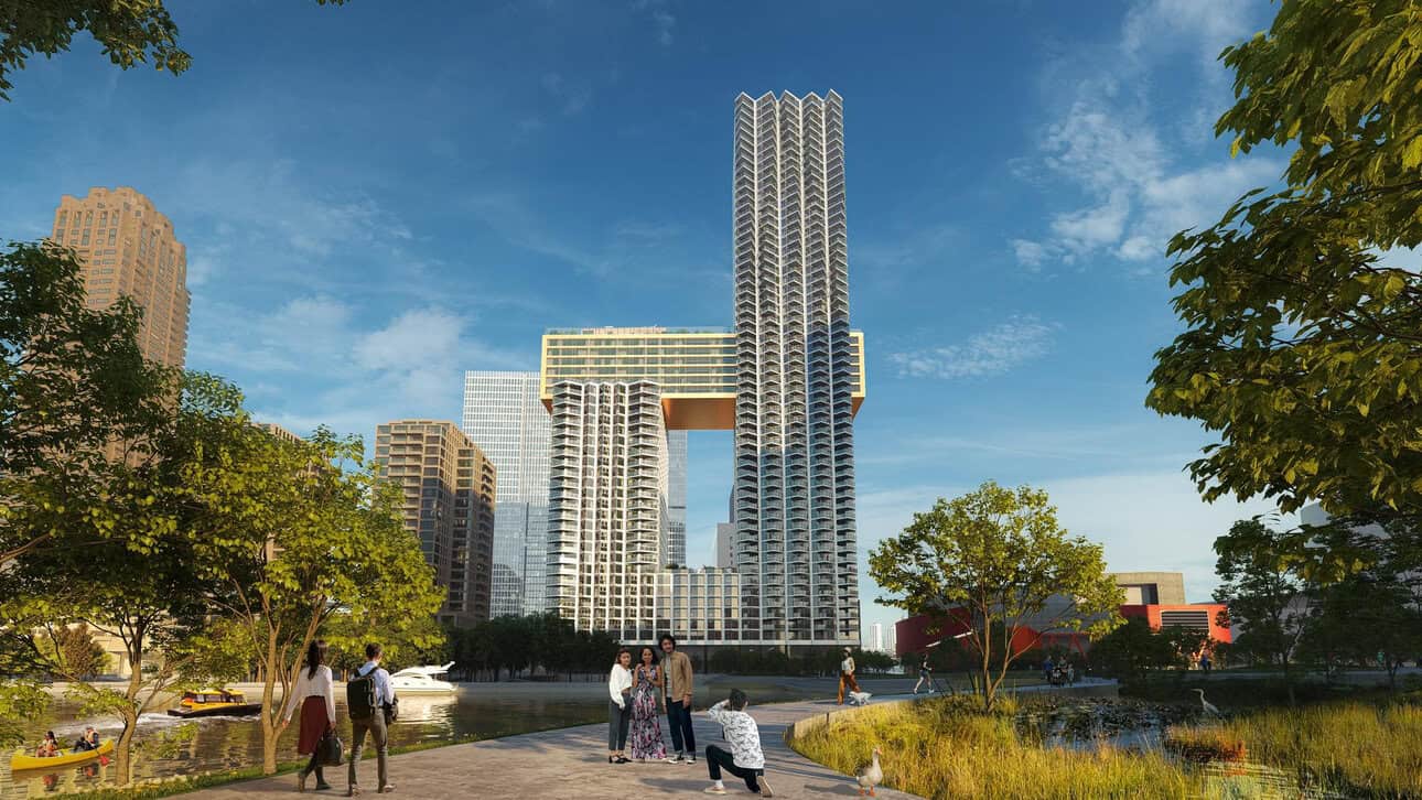 The Sax, a 180-metre tower on Rotterdam’s Wilhelminapier, will add 822 new rental homes after a signed deal between developers and pension funds.